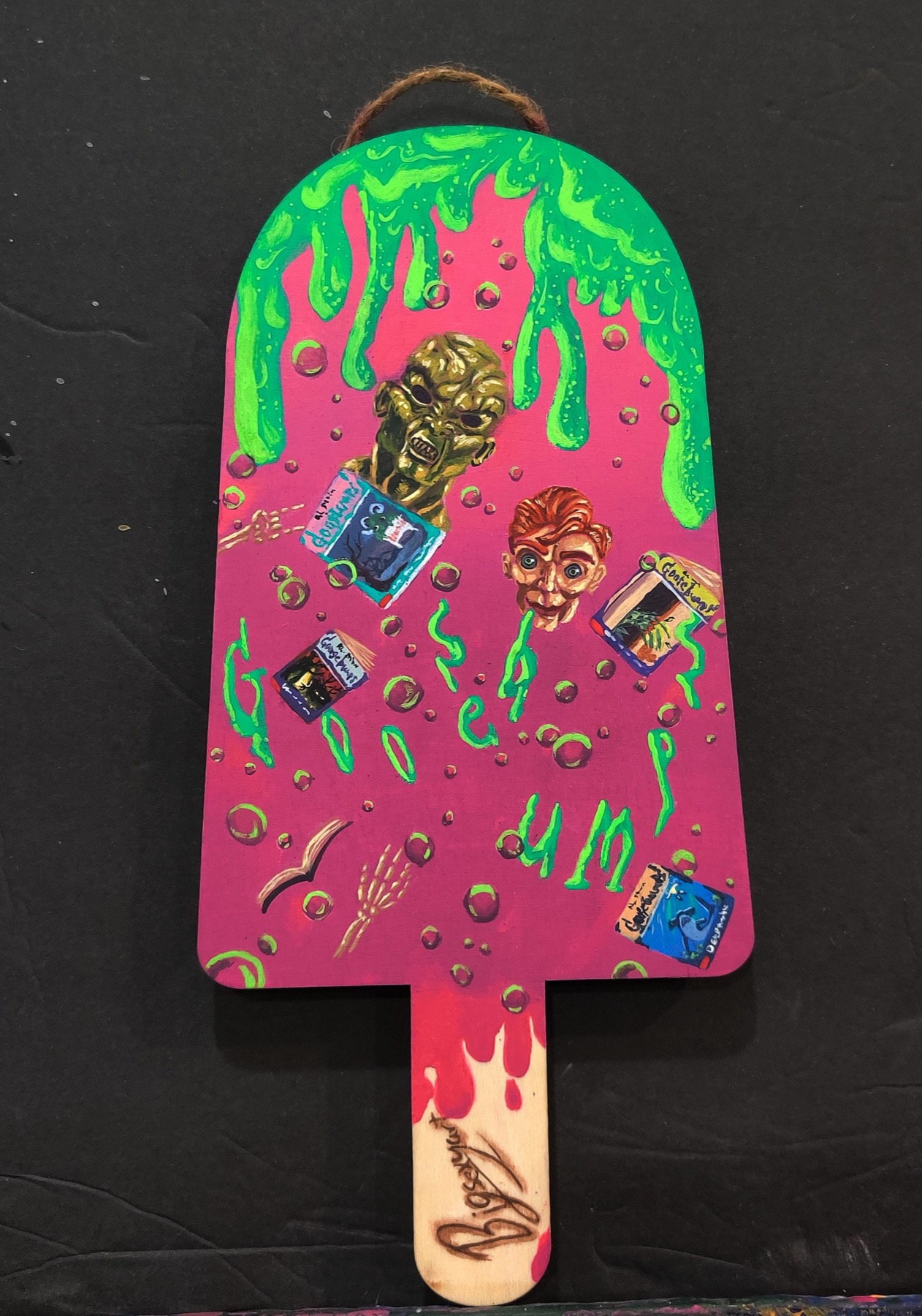 Goosebumps popsicle artwork
